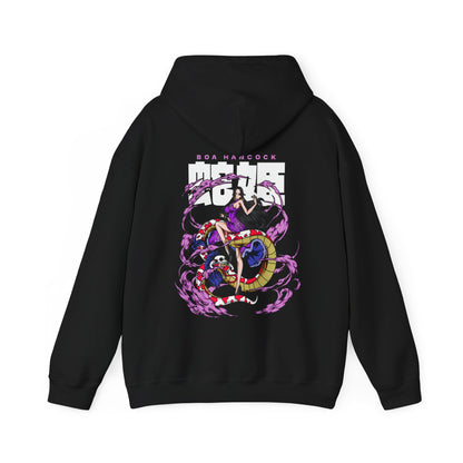 Boa Hancock Back Print Hoodie – 100% Cotton One Piece Anime Sweatshirt