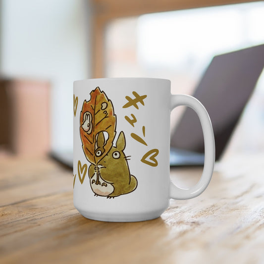 Cute Totoro Mug – Studio Ghibli Coffee Cup 11oz & 15oz – Adorable Anime Gift for Totoro Fans