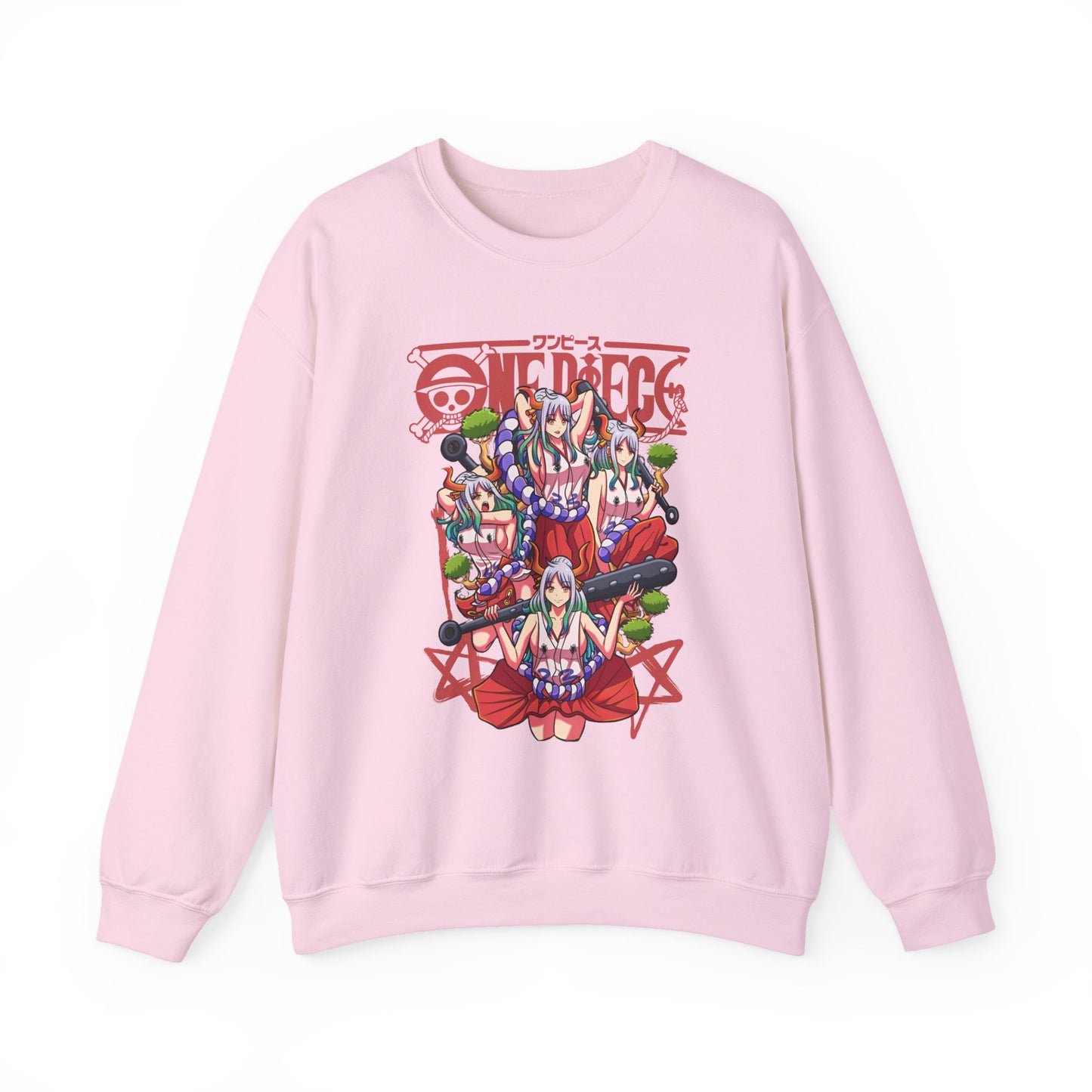 Yamato One Piece Sweatshirt – 100% Cotton Anime Pullover for Wano Arc Fans