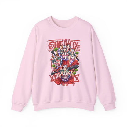Yamato One Piece Sweatshirt – 100% Cotton Anime Pullover for Wano Arc Fans
