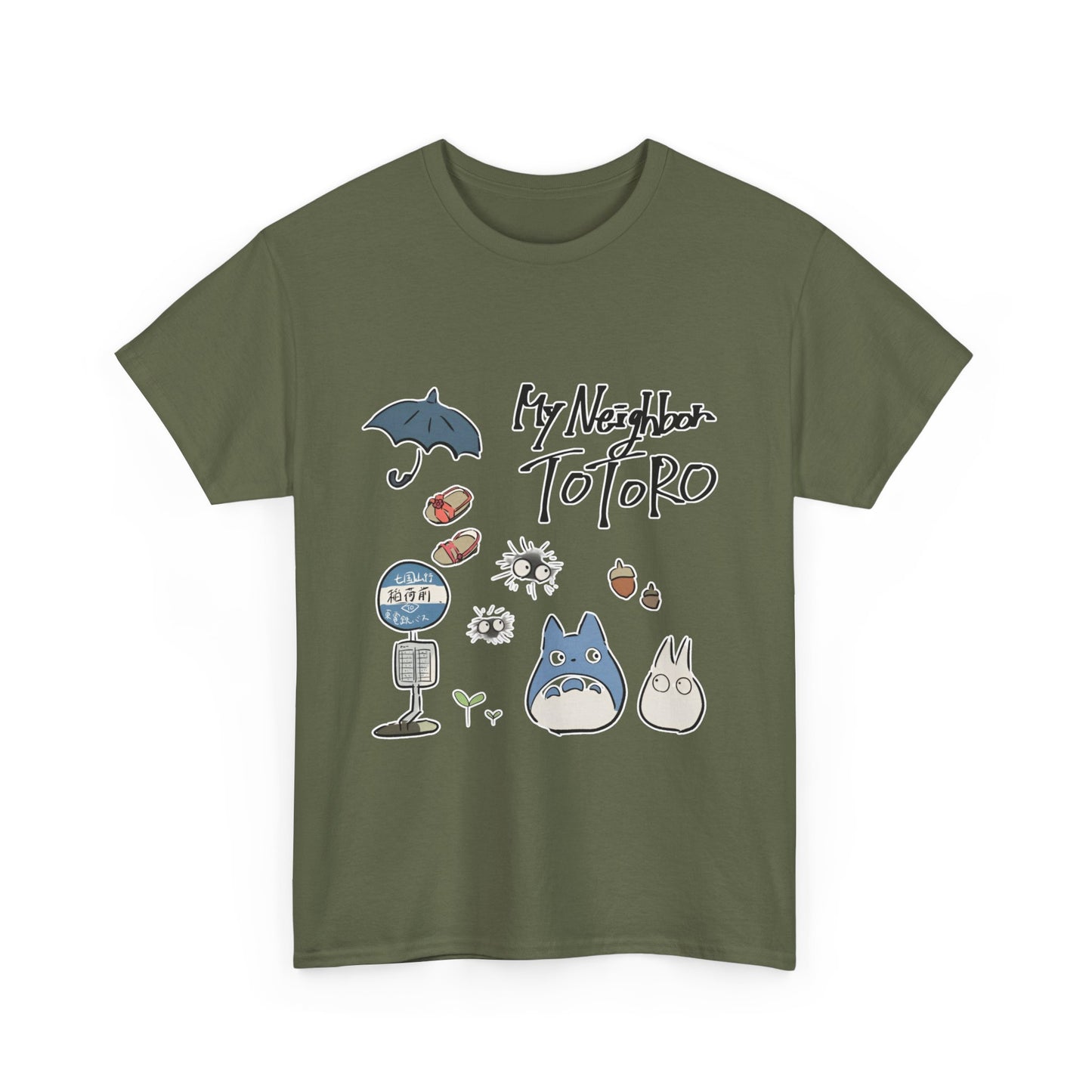 My Neighbor Totoro Shirt – 100% Cotton Ghibli Tee for Anime Lovers
