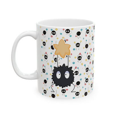 Soot Sprites Mug – Cute Studio Ghibli Coffee Cup – 11oz & 15oz Ceramic Anime Gift