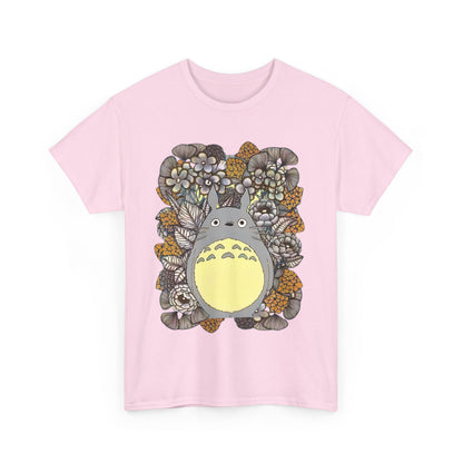 Totoro Plants T-Shirt – 100% Cotton Studio Ghibli Shirt with Totoro and Plant Design