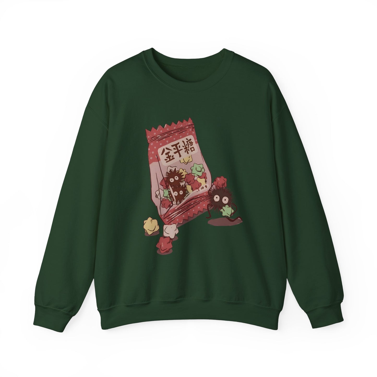 Soot Sprites Candy Sweatshirt – 100% Cotton Cute Studio Ghibli Anime Pullover