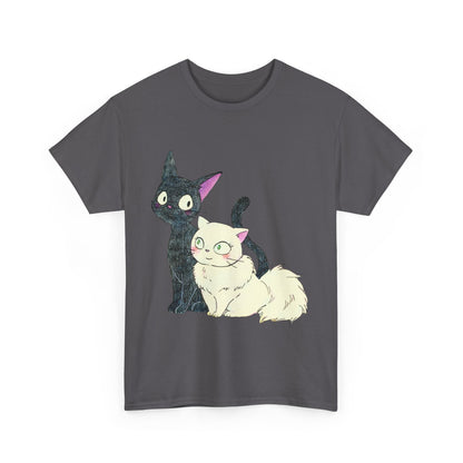 Jiji Cat Lover Shirt – Ghibli Anime Cotton Tee for Cat Fans