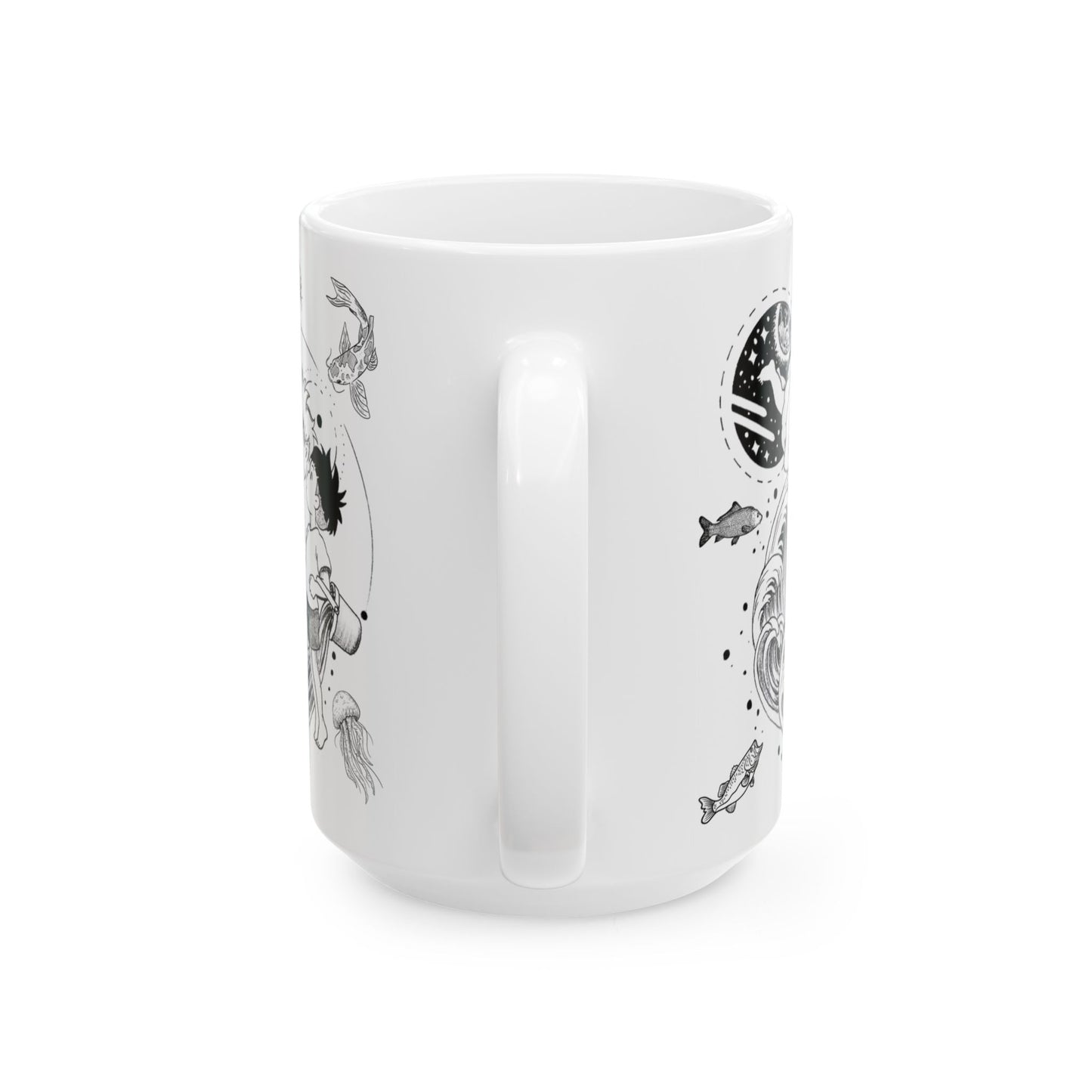 Ponyo World Sea Mug – Studio Ghibli Ocean Fantasy Cup 11oz & 15oz – Cute Anime Coffee Gift for Fans