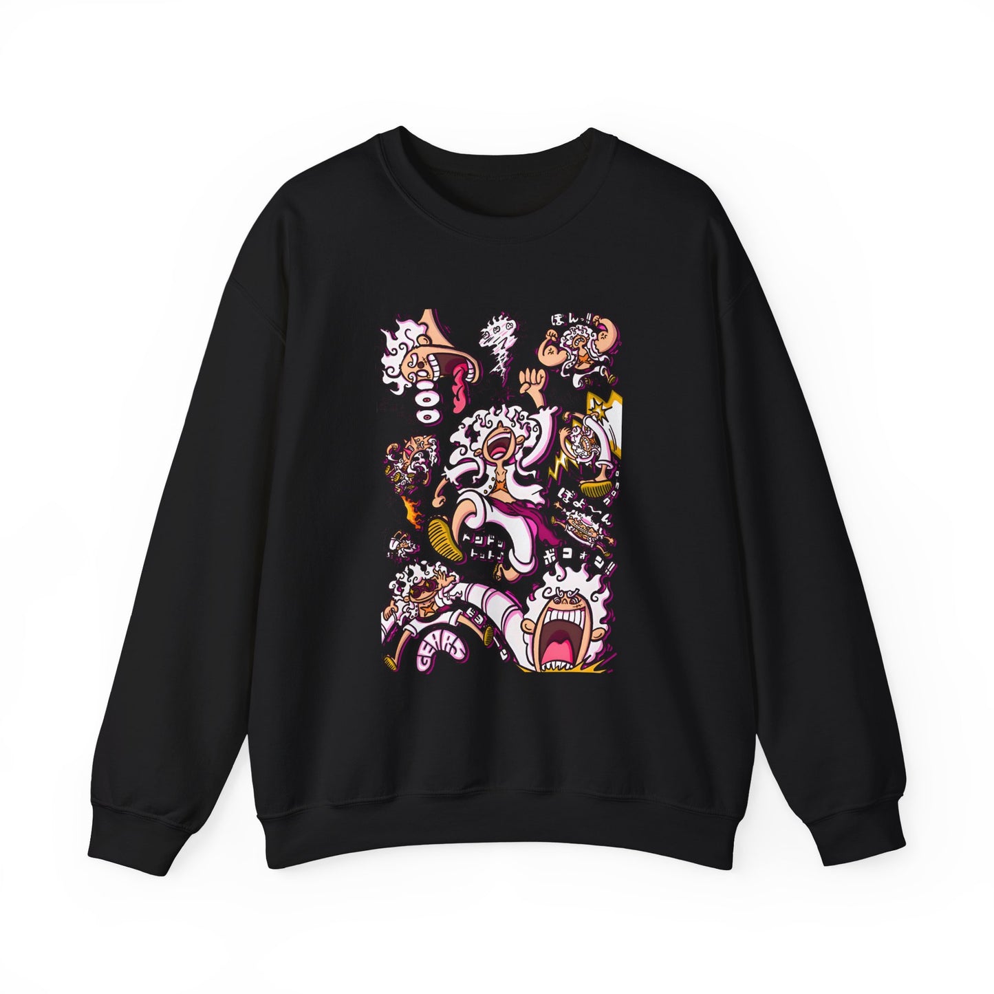 Funny Luffy One Piece Sweatshirt – 100% Cotton Anime Pullover for Straw Hat Fans