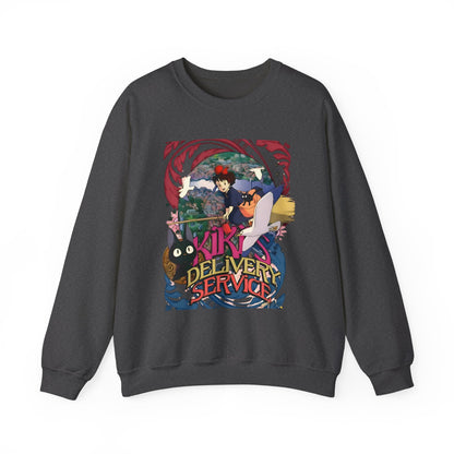Kiki's Delivery Service Art Sweatshirt – 100% Cotton Cozy Studio Ghibli Anime Pullover