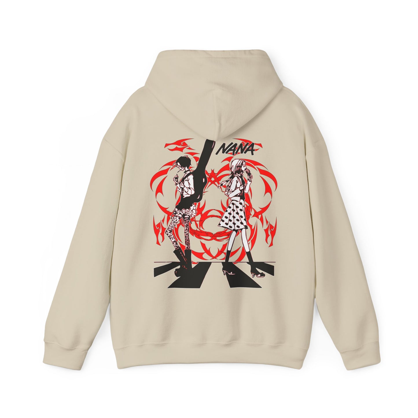 Nana Osaki Black Stones Hoodie – 100% Cotton with Back Print | Punk Rock Anime Streetwear