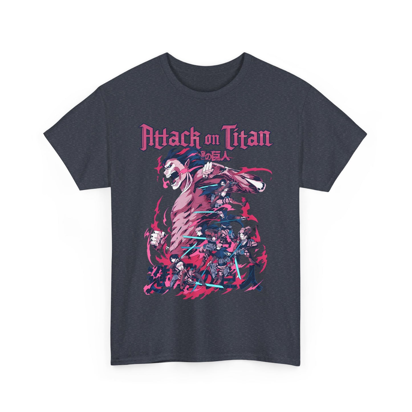 Attack on Titan T-Shirt – 100% Cotton Anime Tee for AOT Fans