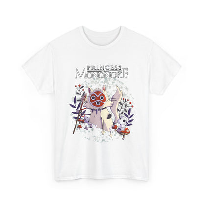 Princess Mononoke White T-Shirt | 100% Cotton Studio Ghibli Anime Tee