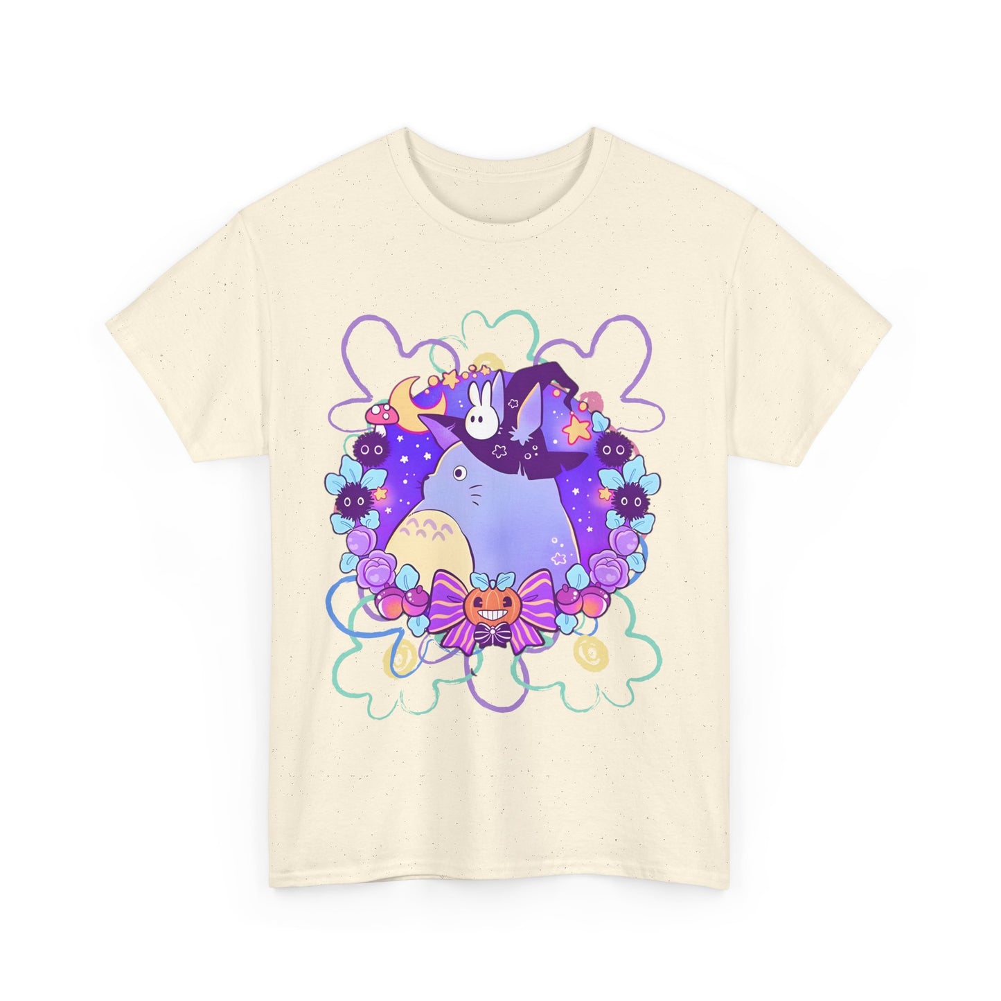 Totoro Mage T-Shirt – 100% Cotton Fantasy Ghibli Anime Tee
