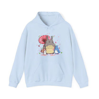 My Neighbor Totoro Studio Ghibli Hoodie – 100% Cotton Gildan 18500 Pullover with Front Print