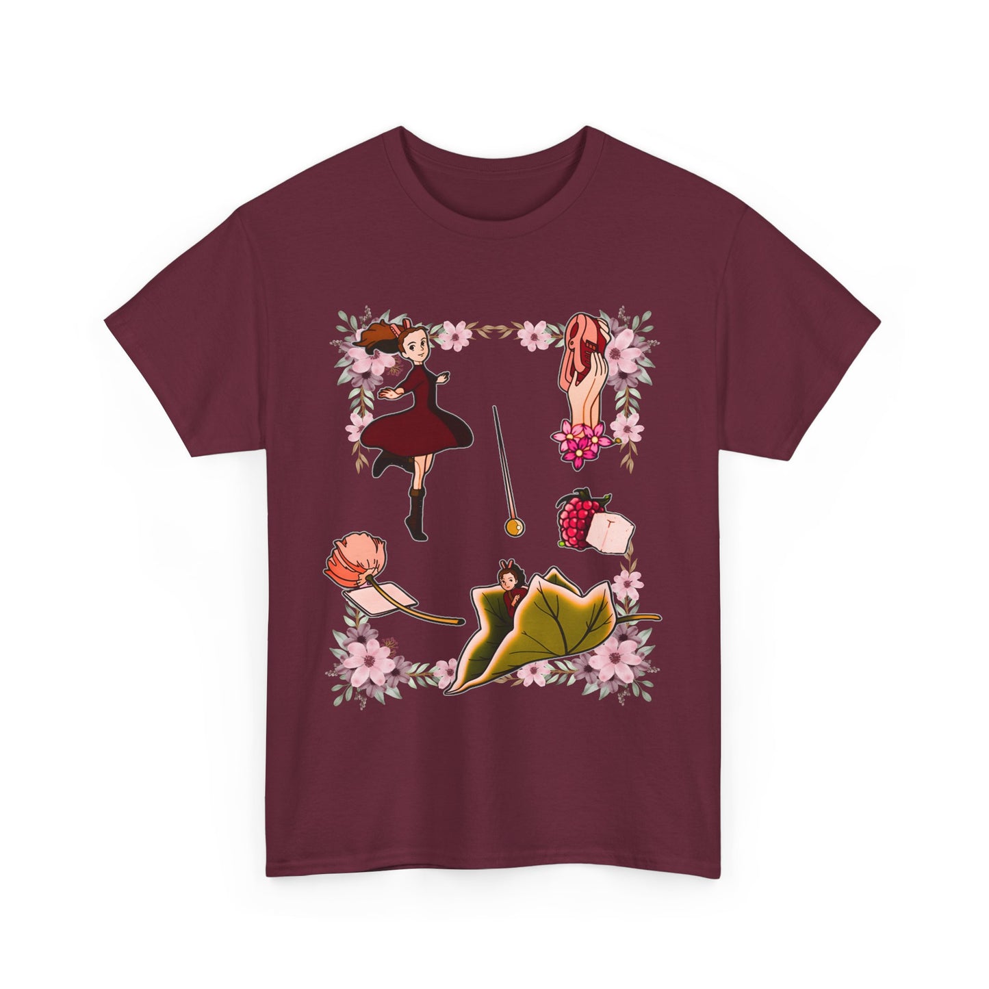 The Secret World of Arrietty T-Shirt – 100% Cotton Ghibli Anime Tee for Fans