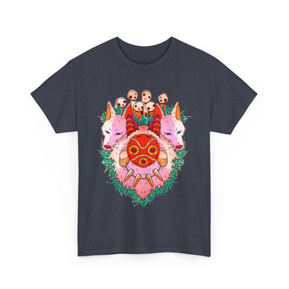 Mononoke Ghibli Art T-Shirt | Princess Mononoke Anime Cotton Tee