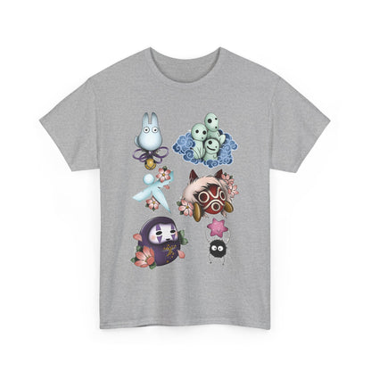 Ghibli Creatures Art T-Shirt | 100% Cotton Studio Ghibli Anime Tee