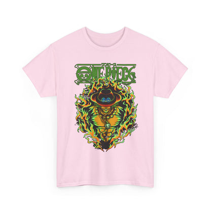 Portgas D. Ace One Piece T-Shirt – 100% Cotton Anime Tee for Fire Fist Fans