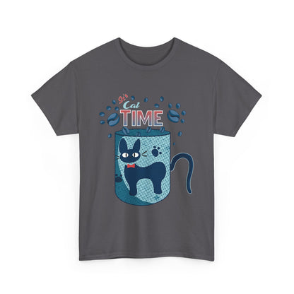 Jiji Cat Tea Time T-Shirt | Kiki’s Delivery Service Anime Tee