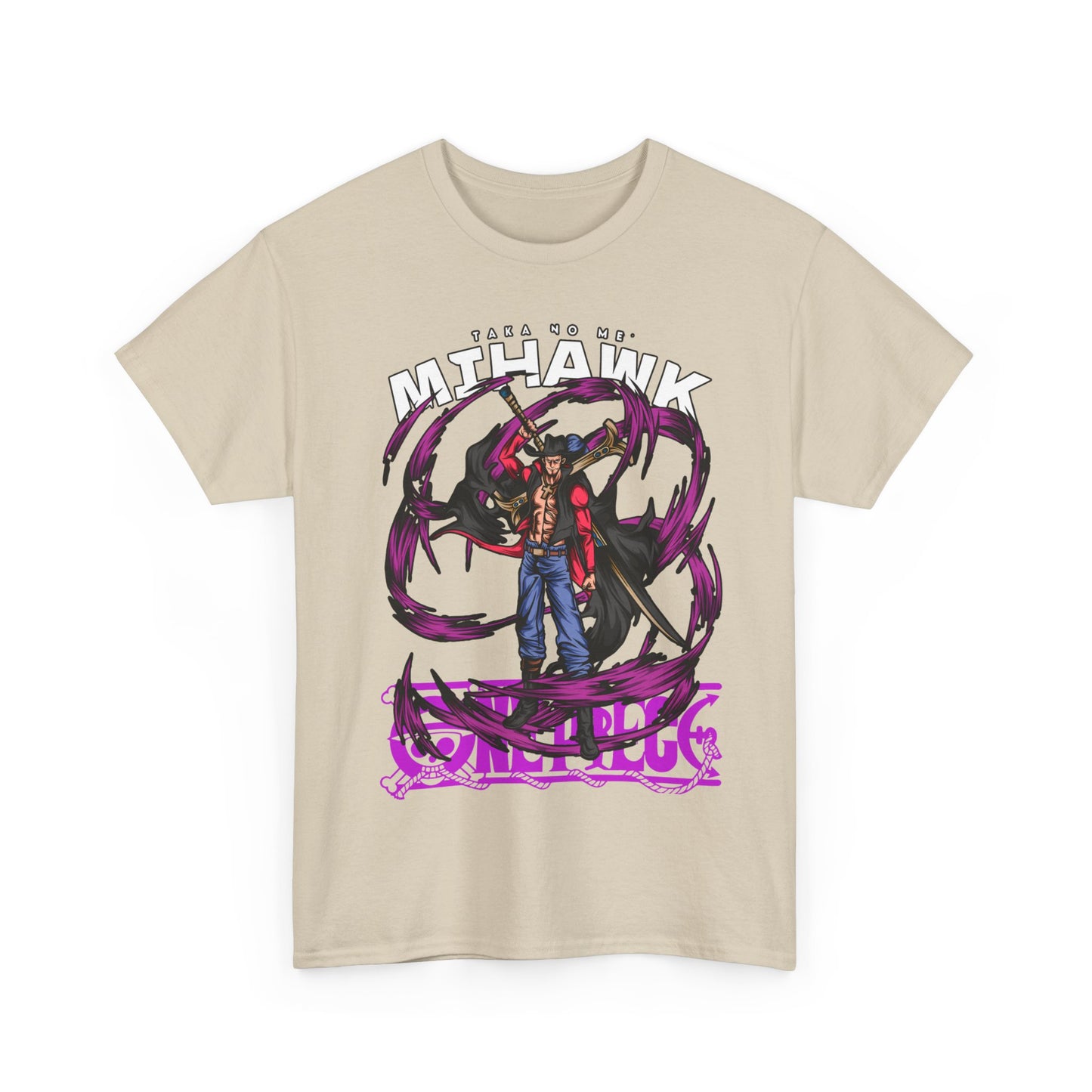 Dracule Mihawk One Piece T-Shirt – 100% Cotton Anime Tee for Warlord Fans