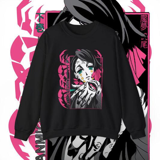 Enmu Demon Slayer Cotton Sweatshirt | Anime Villain Art Pullover