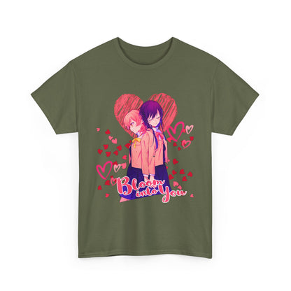 Bloom Into You T-Shirt – 100% Cotton Yuri Anime Tee Featuring Yuu and Touko