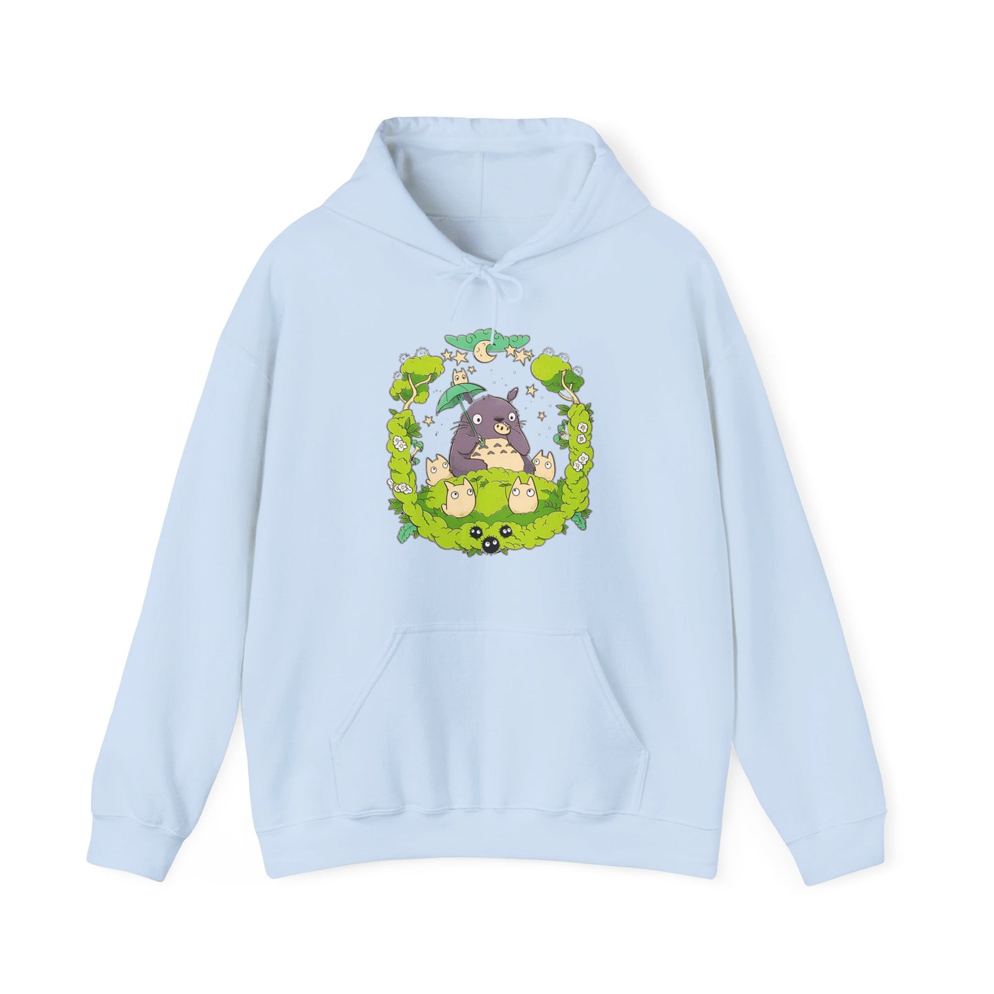 Totoro Forest Magic Hoodie – 100% Cotton Studio Ghibli Hoodie Inspired by My Neighbor Totoro