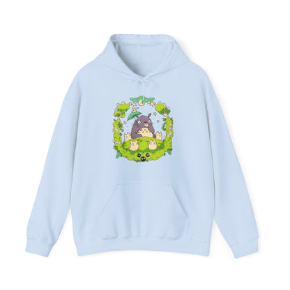 Totoro Forest Magic Hoodie – 100% Cotton Studio Ghibli Hoodie Inspired by My Neighbor Totoro
