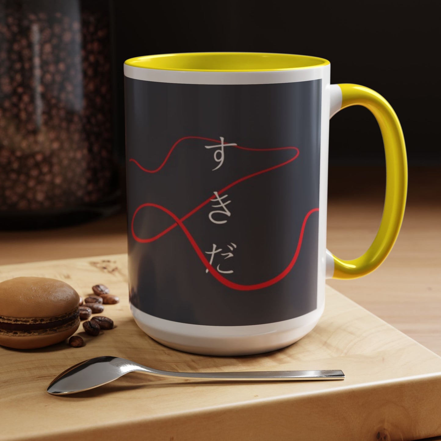 Your Name Accent Mug – Kimi no Na wa Color Handle Cup 11oz & 15oz – Romantic Anime Sky Scene Gift