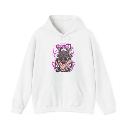 Inosuke Hashibira Demon Slayer Hoodie – 100% Cotton Anime Hoodie for Boar Head Fans
