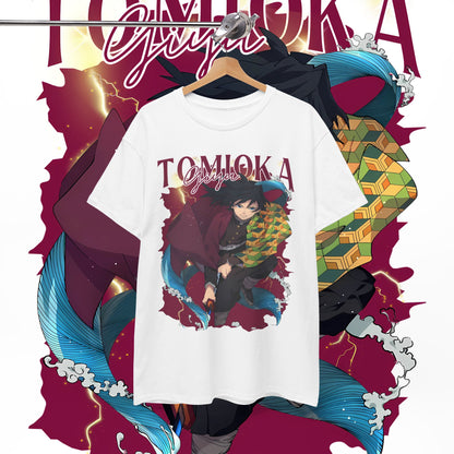 Giyu Tomioka Hashira Cotton T-Shirt | Demon Slayer Anime Tee