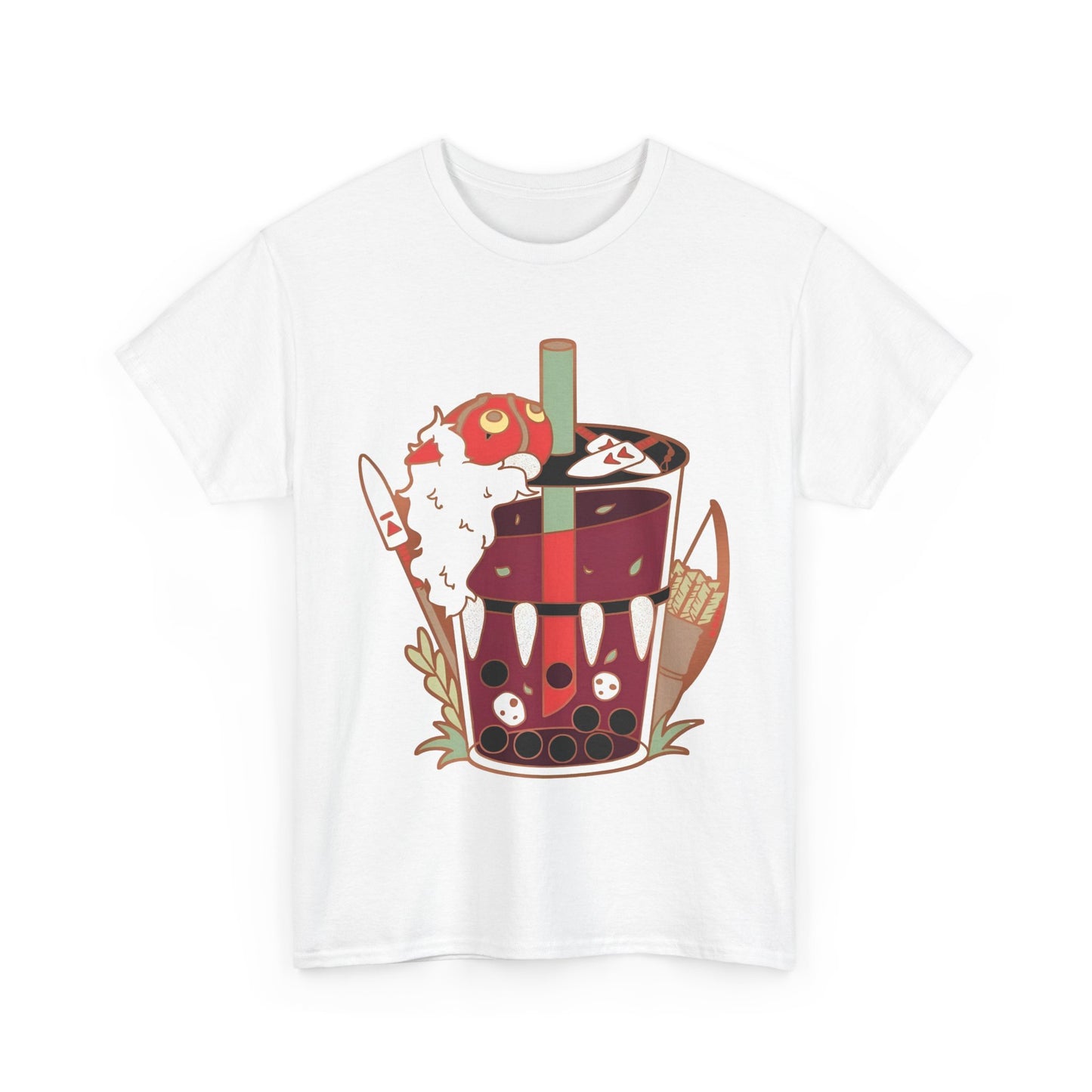 Princess Mononoke Smoothie Art T-Shirt | 100% Cotton Studio Ghibli Anime Tee