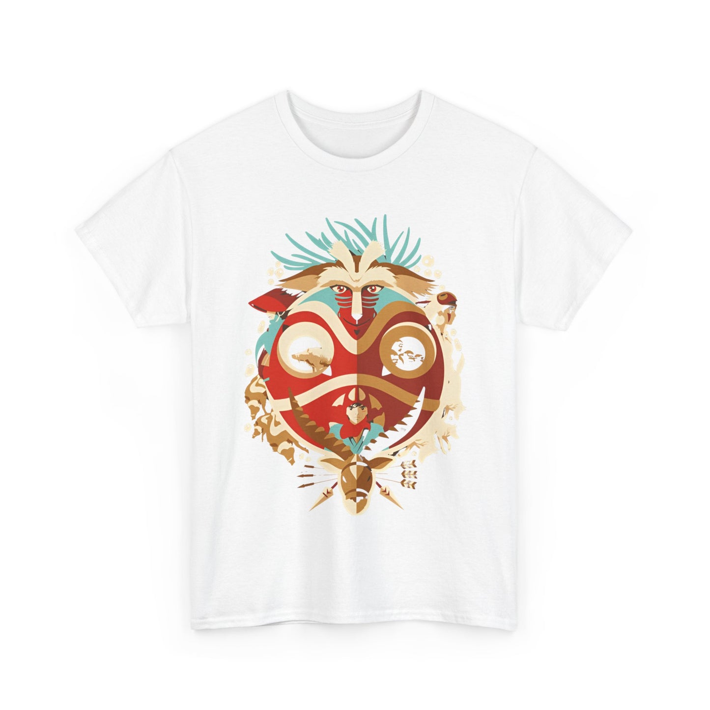 Princess Mononoke Art T-Shirt – 100% Cotton Studio Ghibli Tee