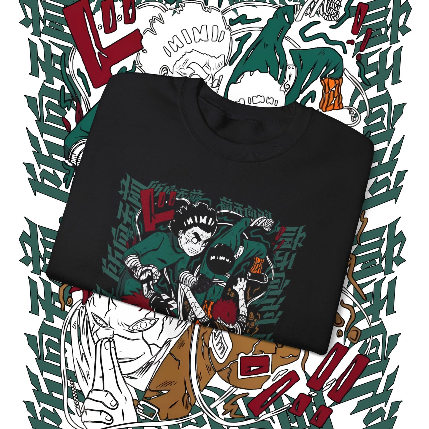 Rock Lee Naruto Anime Sweatshirt 100% Cotton