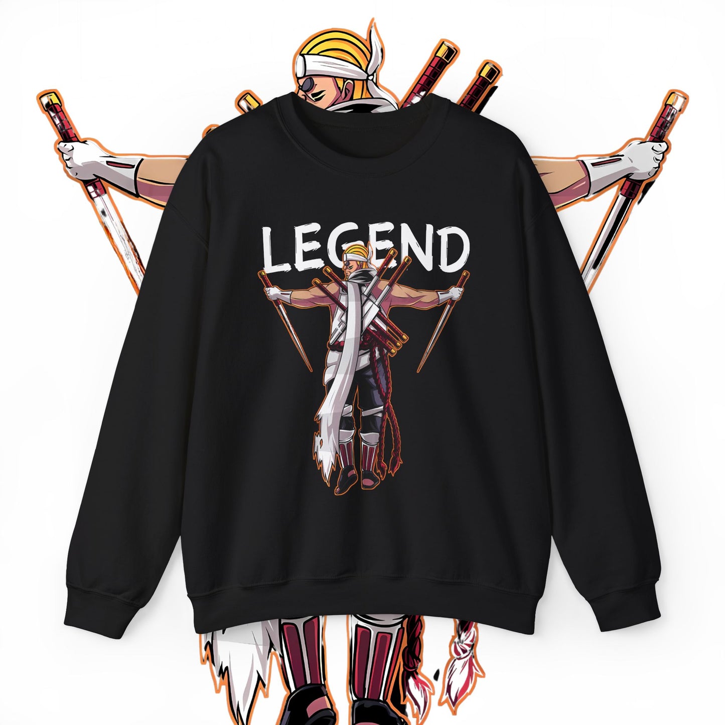 Killer Bee Naruto Sweatshirt 100% Cotton Anime Streetwear