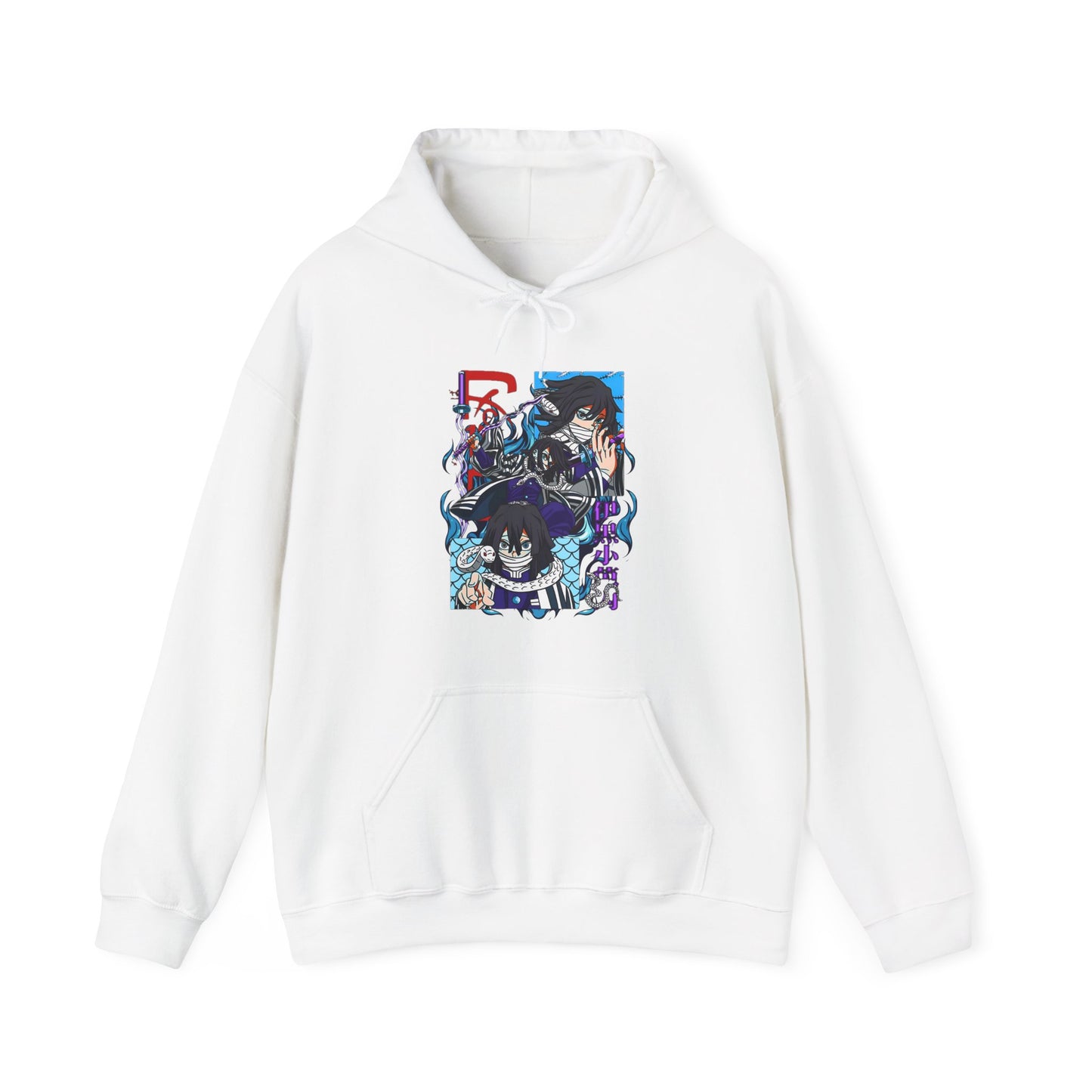 Obanai Iguro Demon Slayer Hoodie – 100% Cotton Serpent Hashira Anime Hoodie
