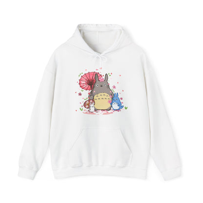 My Neighbor Totoro Studio Ghibli Hoodie – 100% Cotton Gildan 18500 Pullover with Front Print