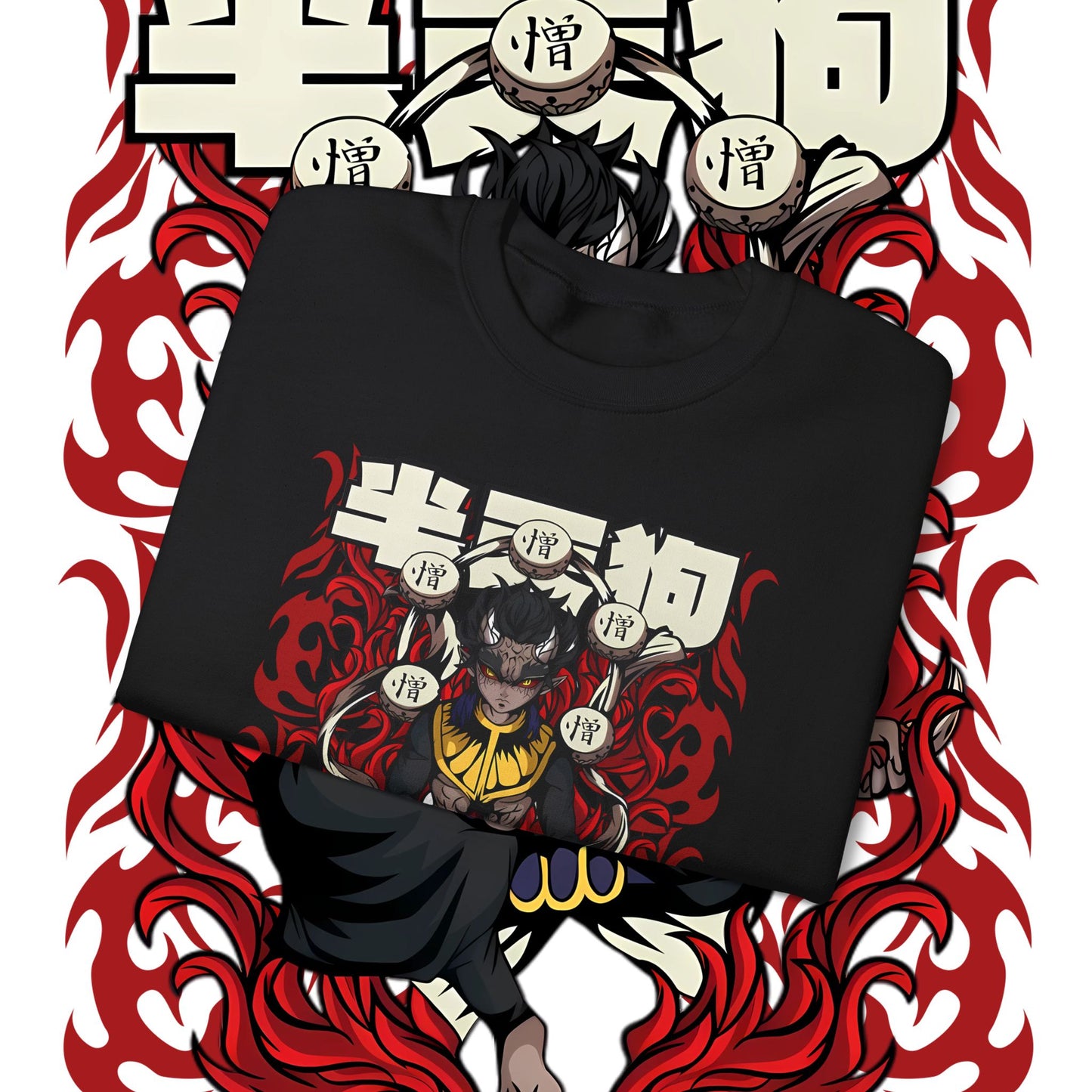 Hantengu Moon Demon Slayer Cotton Sweatshirt