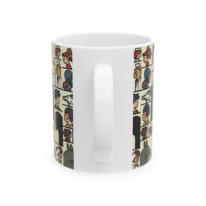 Studio Ghibli Characters Sketch Mug – 11oz & 15oz Ceramic Anime Coffee Cup