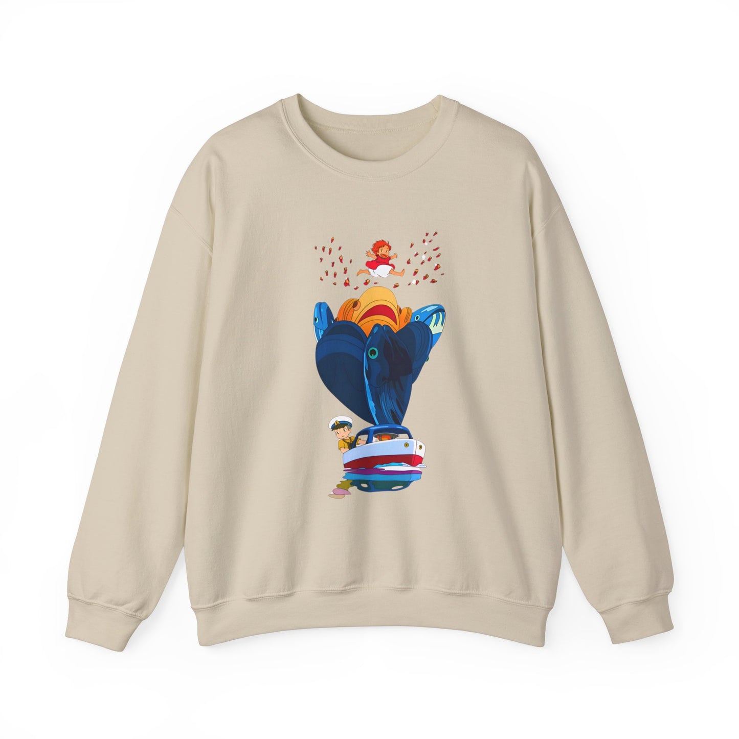 Ponyo and Sosuke Sea Dreams Sweatshirt – 100% Cotton Studio Ghibli Anime Pullover