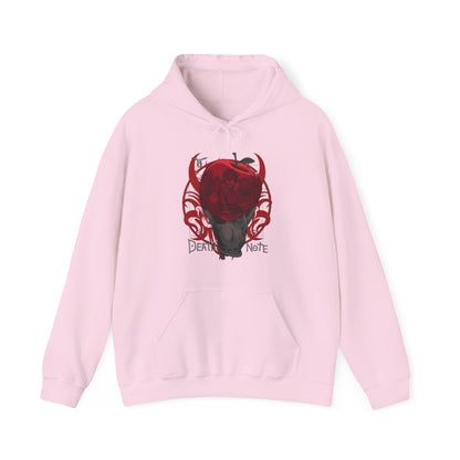 Death Note Apple Hoodie – 100% Cotton Anime Hoodie Featuring Ryuk’s Iconic Red Apple