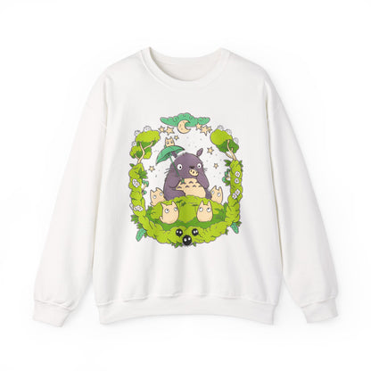 Totoro Forest Magic Sweatshirt – 100% Cotton Studio Ghibli Pullover Inspired by My Neighbor Totoro