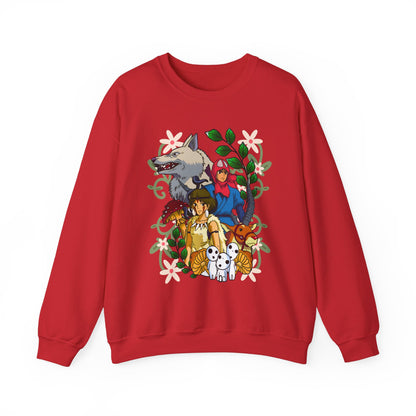 Princess Mononoke Art Cover Sweatshirt – 100% Cotton Studio Ghibli Anime Pullover