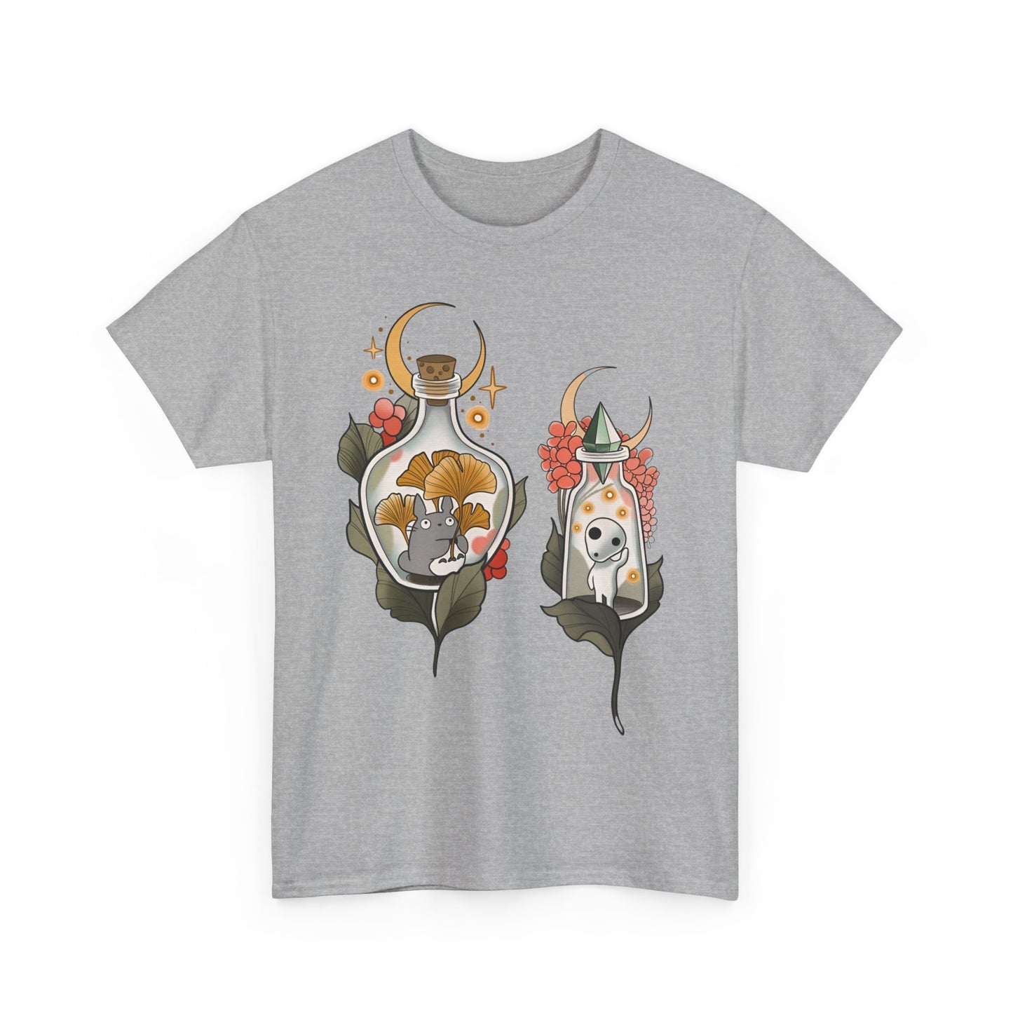 Ghibli Totoro Kodama Funny T-Shirt | 100% Cotton Studio Ghibli Anime Tee