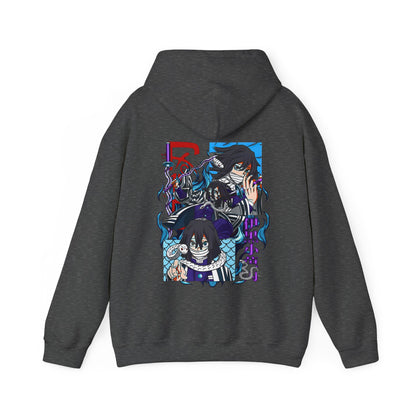 Obanai Iguro Back Print Hoodie – 100% Cotton Demon Slayer Serpent Hashira Anime Hoodie