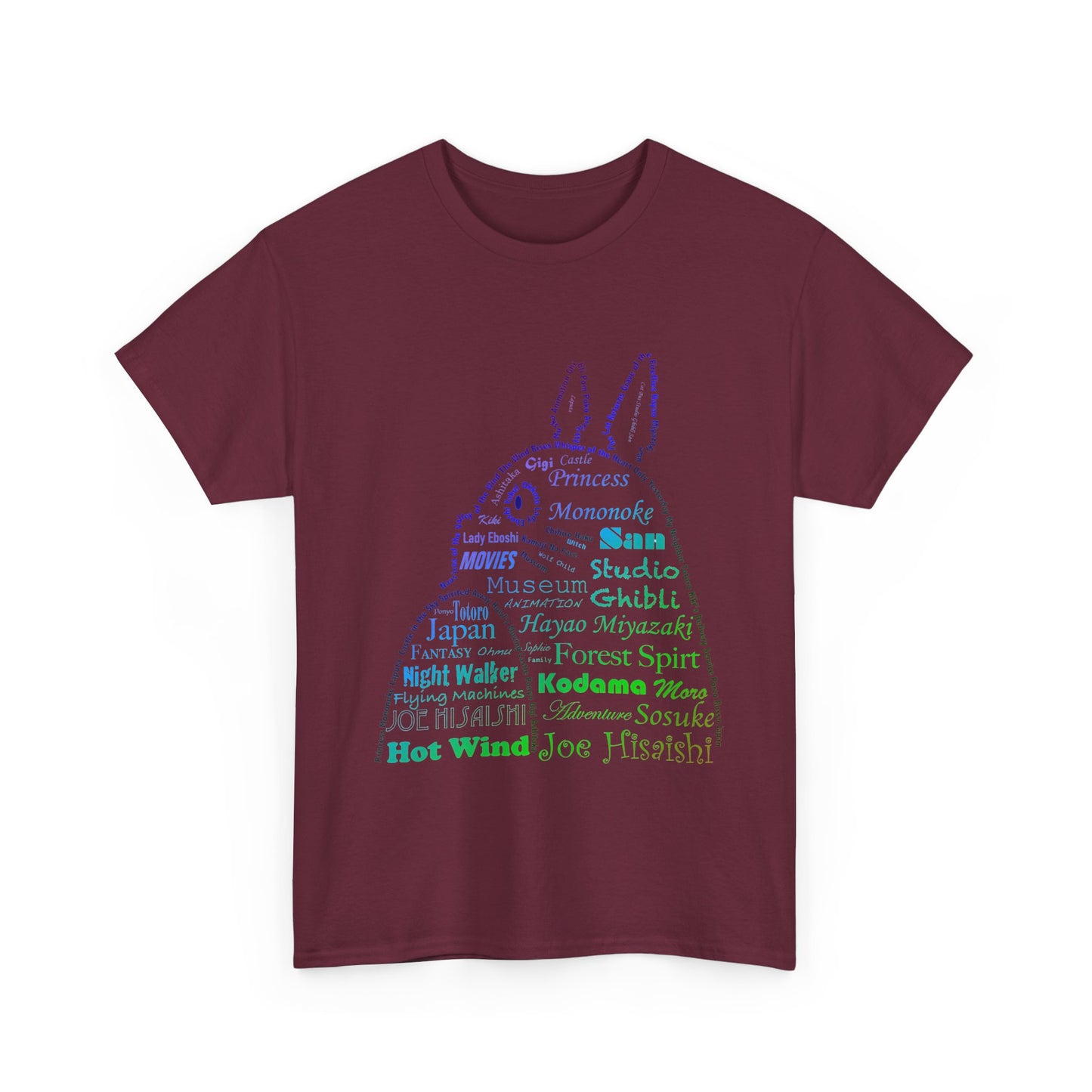 My Neighbor Totoro Neon T-Shirt 100% Cotton | Studio Ghibli Anime Tee