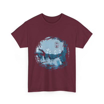 Kodama Tree Forest T-Shirt – 100% Cotton Studio Ghibli Inspired Tee from Princess Mononoke