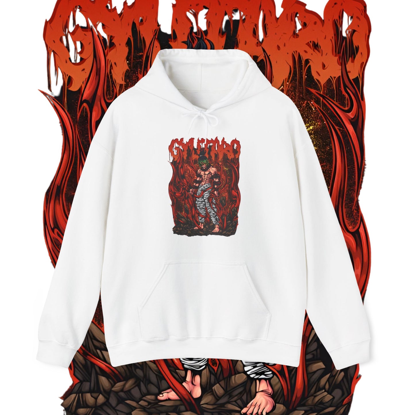Gyutaro Demon Slayer Hoodie | 100% Cotton Anime Hoodie | Upper Moon Six Design
