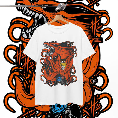 Naruto Uzumaki Kurama Graphic T-Shirt 100% Cotton Anime Tee
