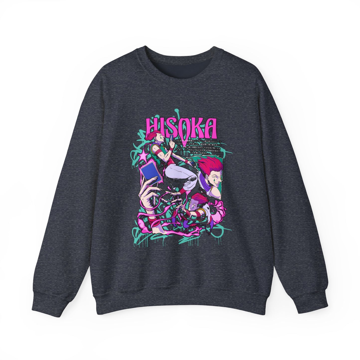 Hisoka Morow Hunter x Hunter Sweatshirt – 100% Cotton Cozy Anime Sweatshirt for True Fans