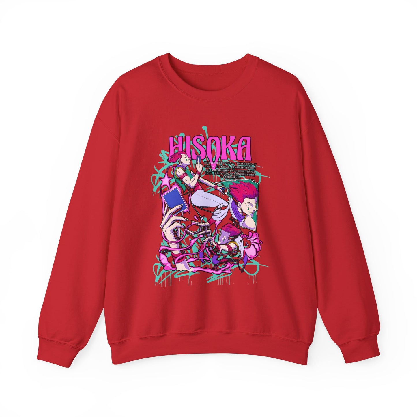 Hisoka Morow Hunter x Hunter Sweatshirt – 100% Cotton Cozy Anime Sweatshirt for True Fans